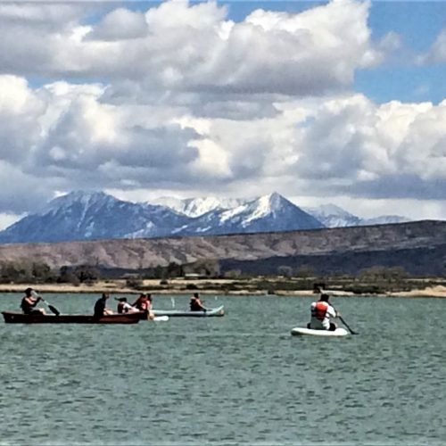 The wind couldn't keep these students off the water. (Photo credit: Reaha Goyetche)