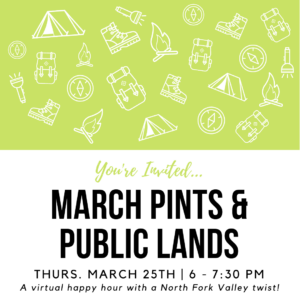 March Pints and Public Lands ad