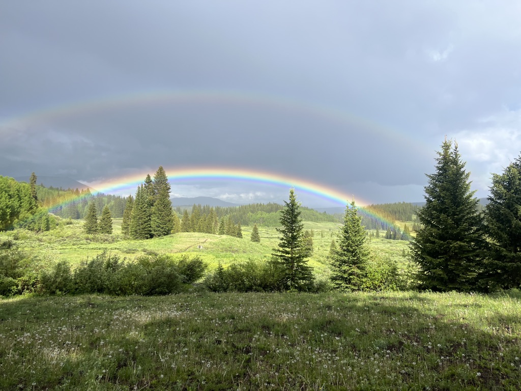 A double rainbow near the Castle Rec Wilderness Add